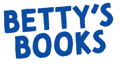 Betty’s Books logo blue text only